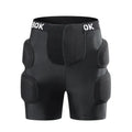 Black spandex hip protector pad with NBR foam for roller skating and skateboarding safety.