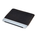 Horizontal computer liner bag in genuine crazy horse leather with organised compartments