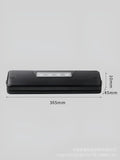 Compact black automatic vacuum sealer for household food preservation and item storage