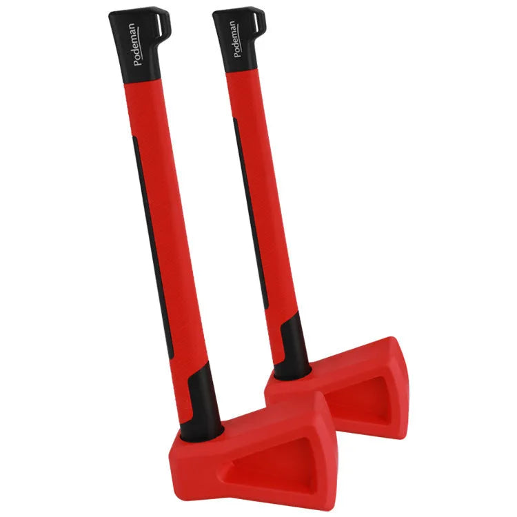 Red plastic home fitness axe muscle trainer equipment for functional conditioning workouts