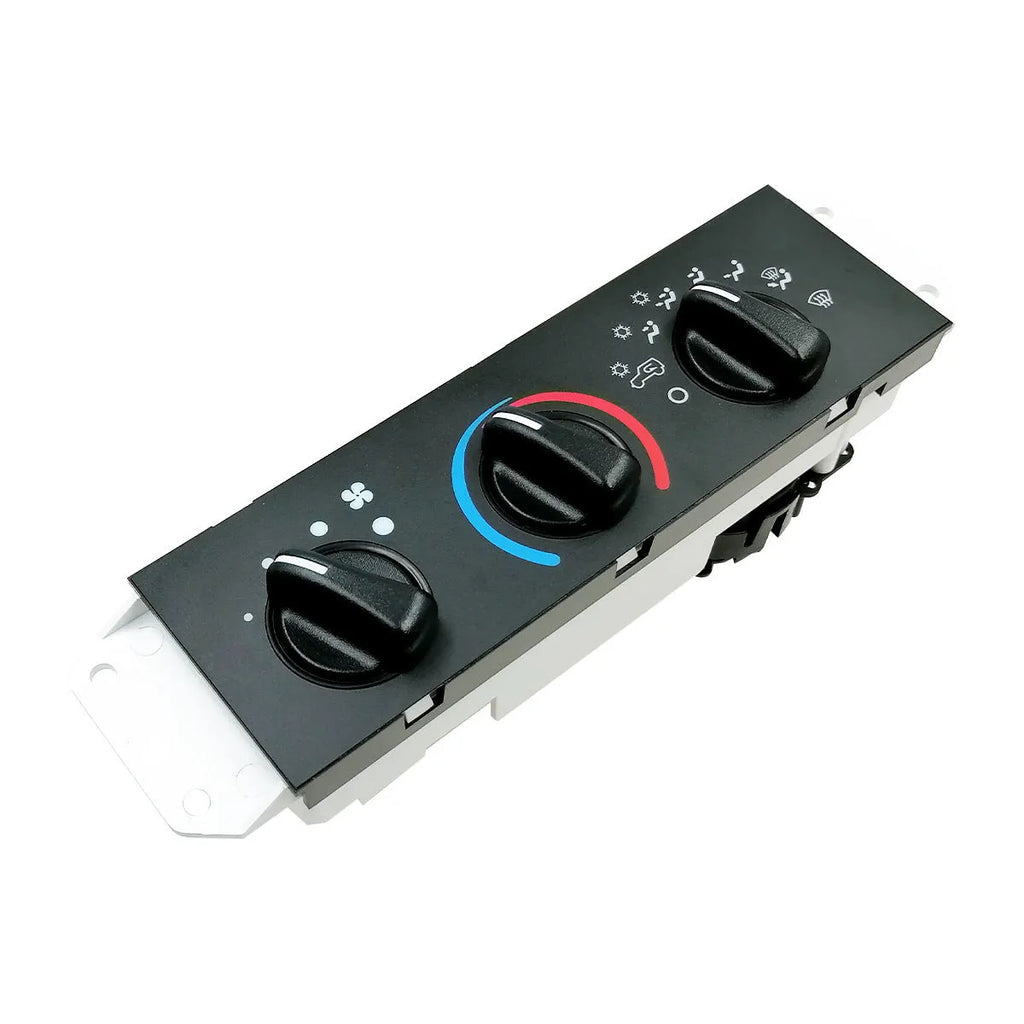 Black air conditioning control switch panel for 2005-2006 Jeep Wrangler dashboard