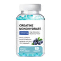 Container of 60 creatine monohydrate gummies with fruit flavour soft candy format