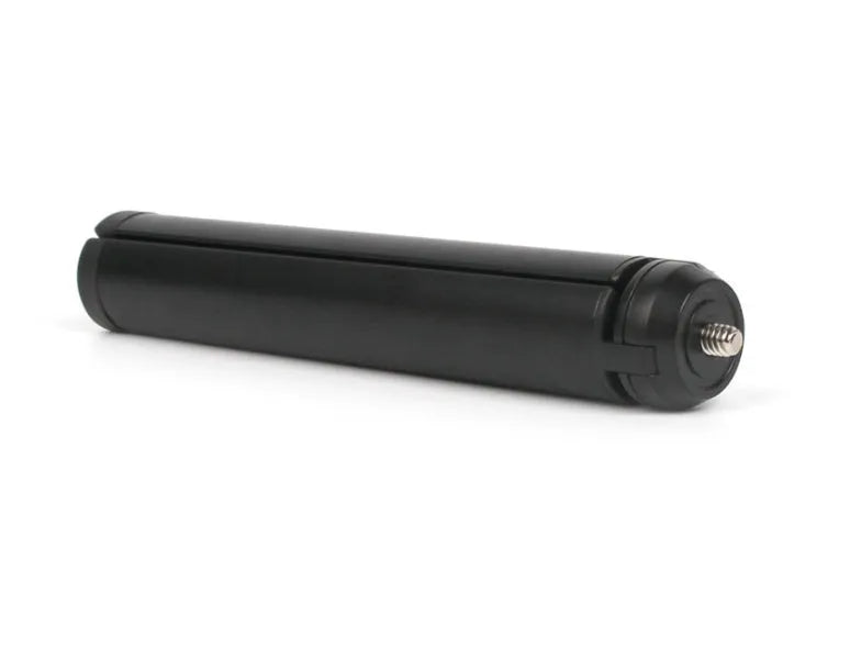 Black aluminium alloy mobile phone tripod with PTZ compatibility for Apple iPhone photography