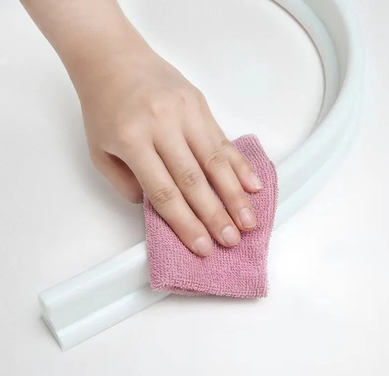 Flexible silicone bathroom water blocking strip in TPE material for shower room floor waterproofing