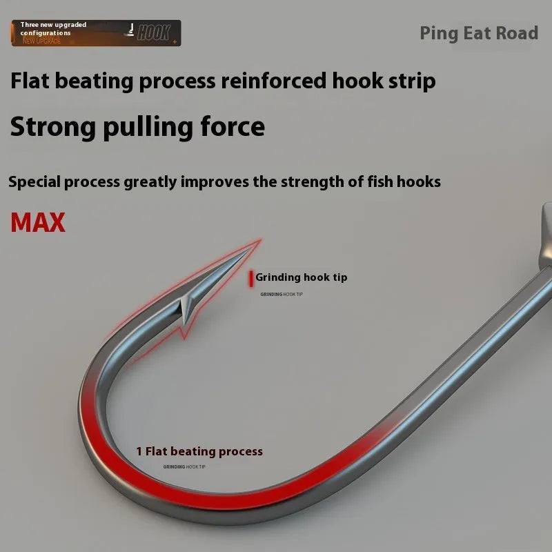 Pack of 50 lead-headed steel jig hooks in primary colours, size 7G, for soft plastic bait fishing.