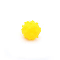 Bright coloured squeaky dog ball with paw print texture for small breed puppies