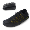 Portable folding outdoor hiking shoes with side zipper and mesh upper in orange colour