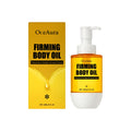 60ml bottle of tightening and wrinkle resistant body oil with listed ingredients.