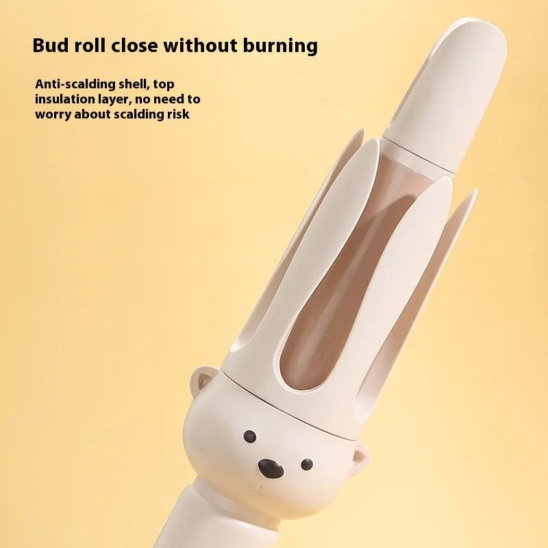 Beige anion automatic hair curler FS-H208 model with curling wand