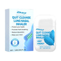 Quit Cleanse Lung herbal nasal inhaler with 1.8ml aspirator containing menthol and peppermint oil