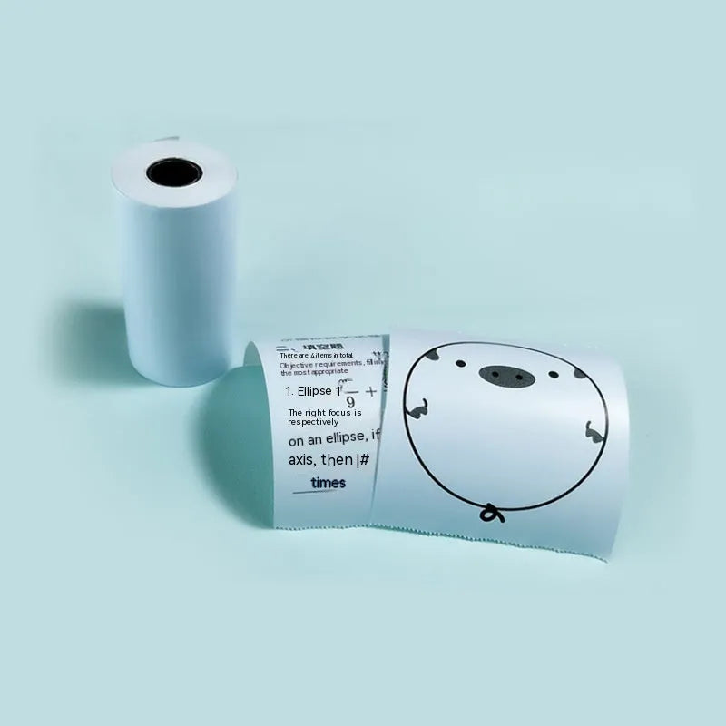 57x30mm thermal paper rolls in pink, yellow and blue for student wrong question printing