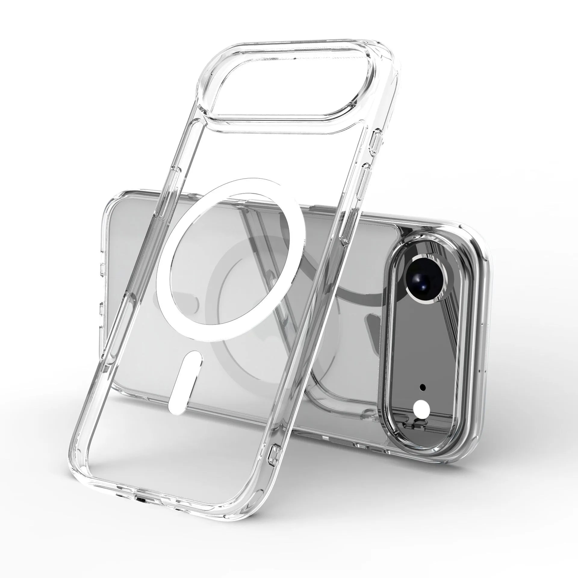 17AIR transparent magnetic phone case for iPhone 17 series showing clear design with magnetic elements
