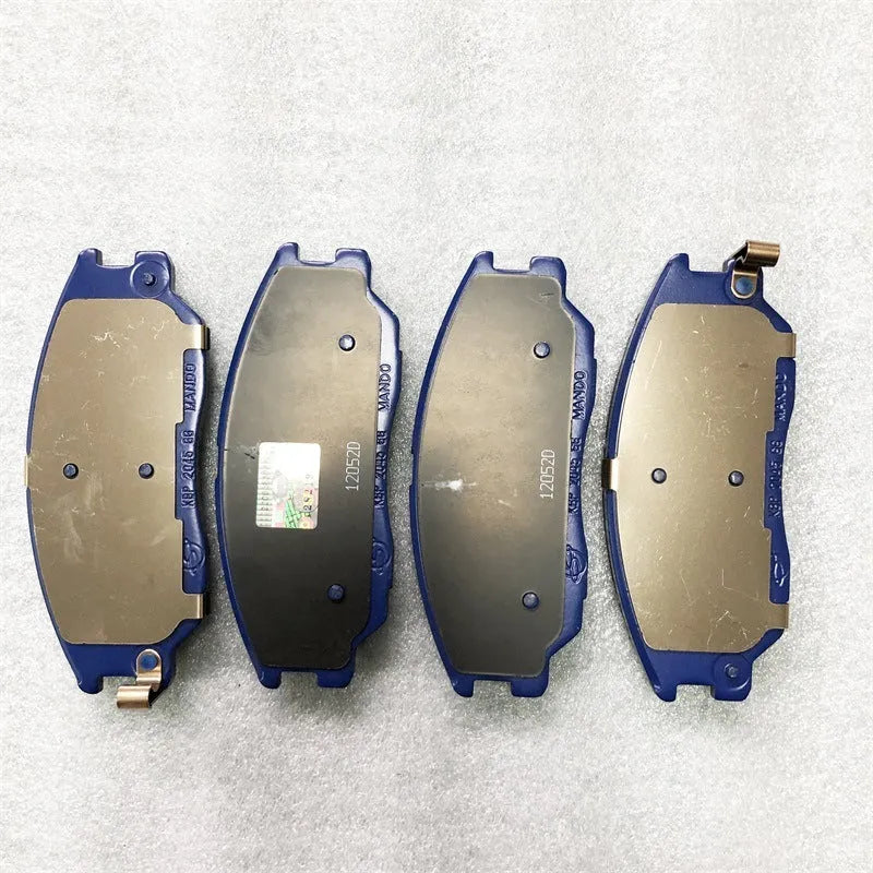 Brake pad metal accessories for Aiteng Kyron Rester vehicles, part numbers 4813009A10 and 4813008BA0