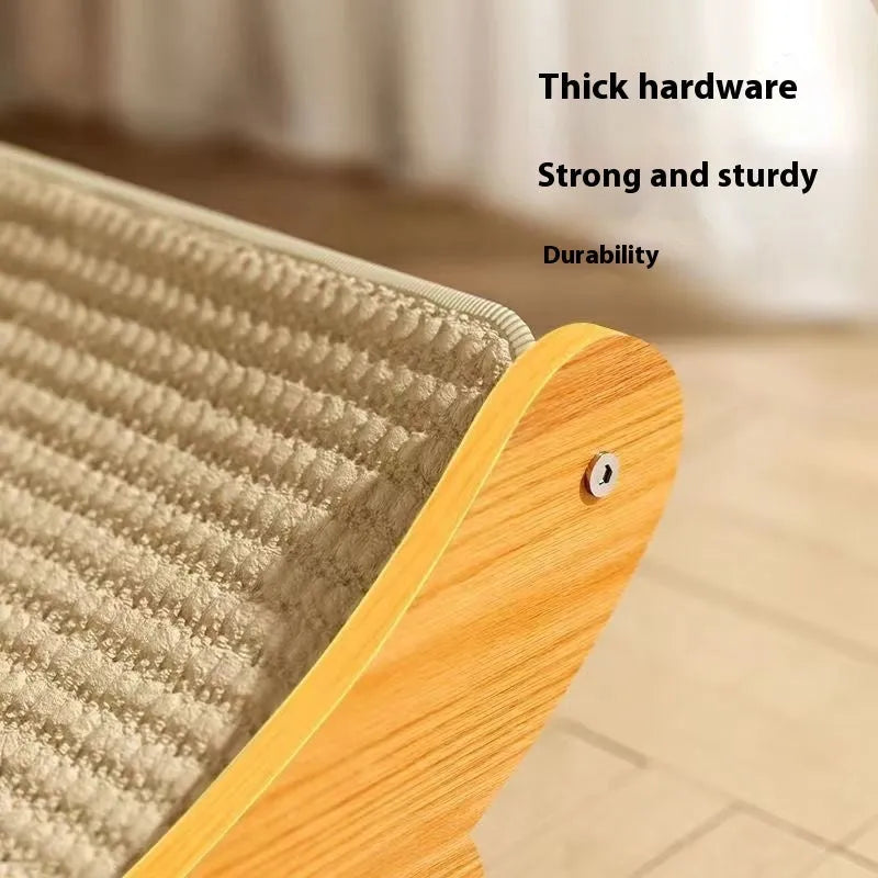 Sisal cat scratch board in large and small sizes with sisal blanket scratching surface