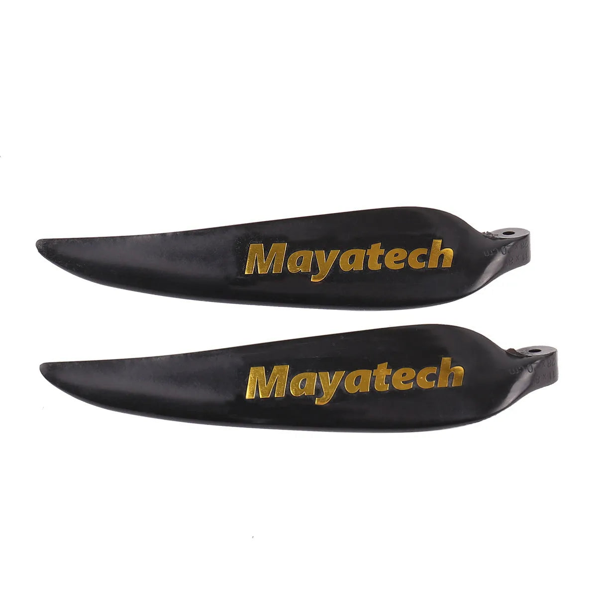 Black folding paddle fittings for glidder boats showing 12cm by 6.5cm folded dimensions