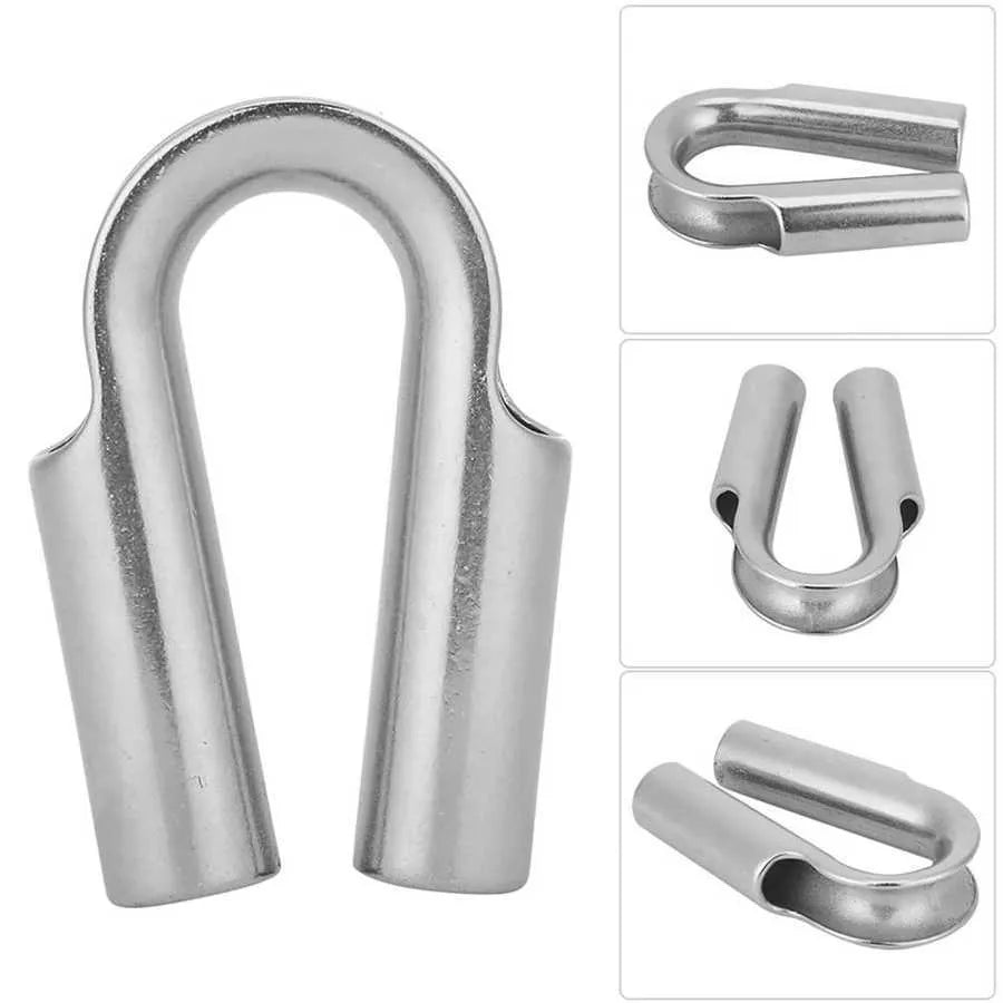 Stainless steel tubular chicken heart ring round sleeve ring set on a workshop surface
