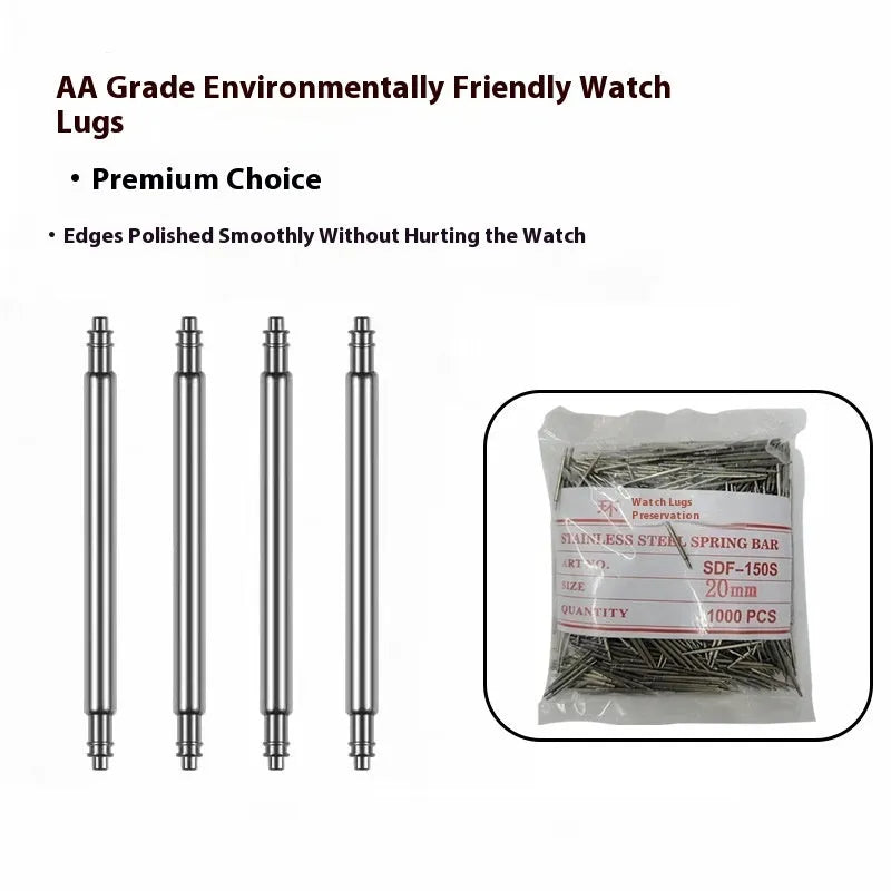 Watch auricular needle spring shafts in sizes 21mm to 26mm for repair.