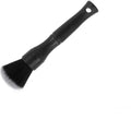 Black car detailing brush with ultra-soft pig hair bristles for gentle interior cleaning