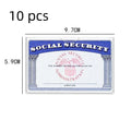 Clear transparent PVC social security card holder with waterproof cover