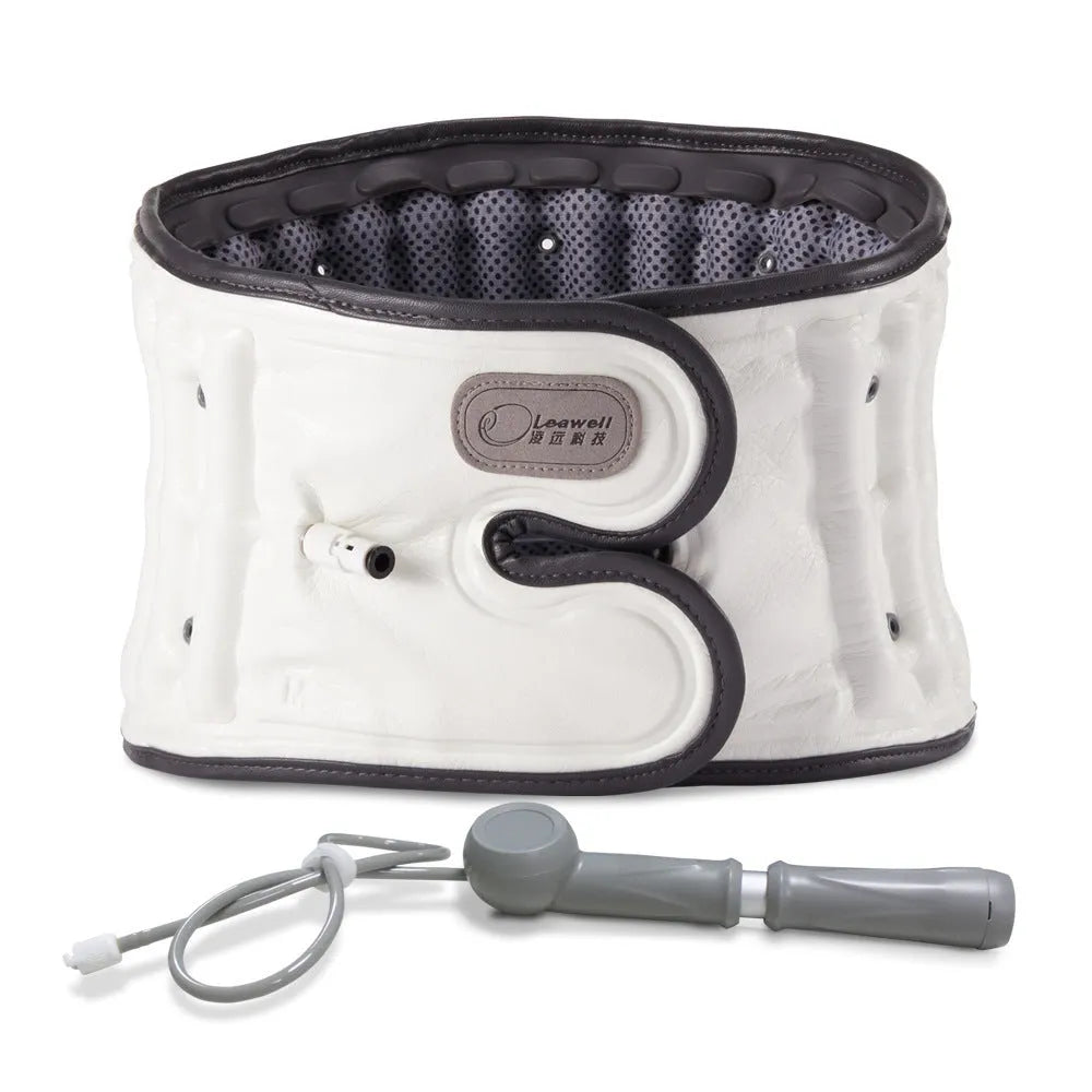 Automatic inflation waist support belt for lumbar disc correction in PU material