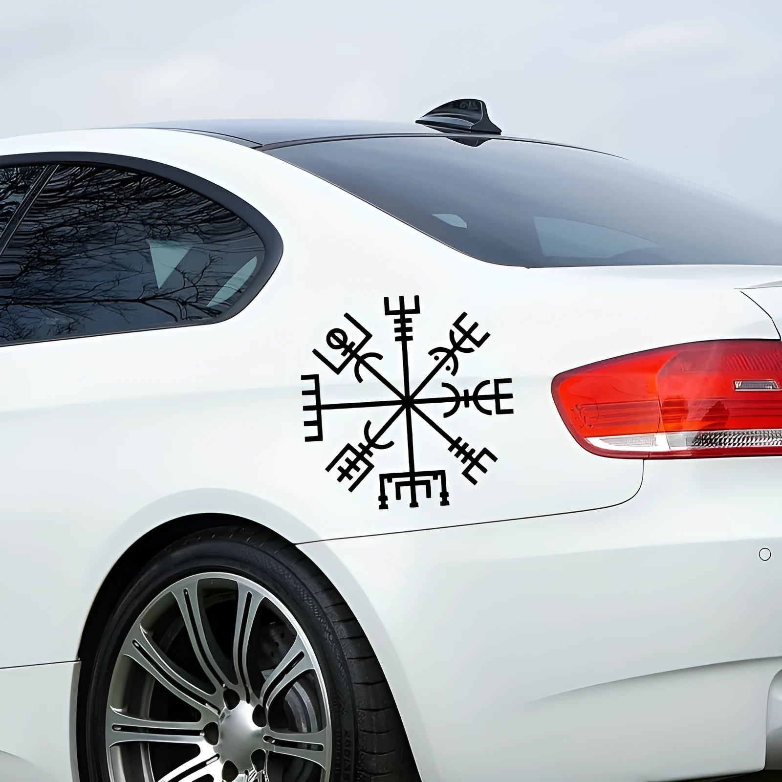 13x13cm vegetarian car body sticker made from vinyl material for vehicle windows or notebooks