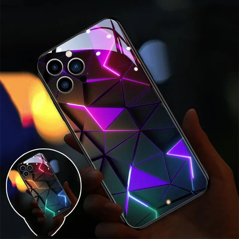 Xpress 14 tempered glass iPhone case with light notification feature for incoming calls