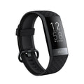 Black smart health bracelet with ECG, blood pressure, and blood oxygen monitoring on a wrist