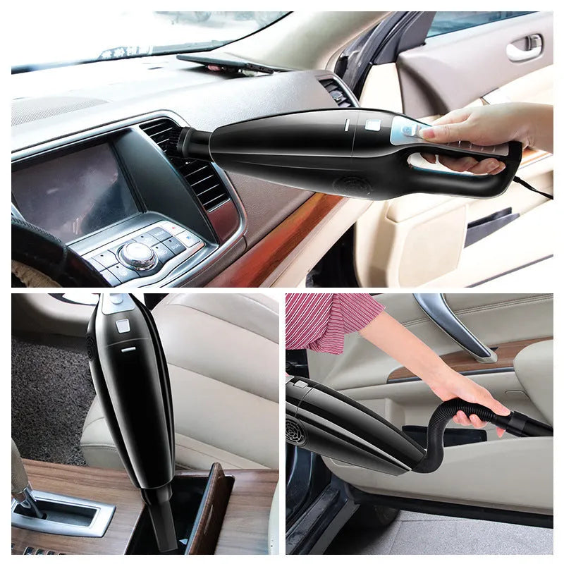 PoHigh Power Hypa eighth generation black car vacuum cleaner with cigarette lighter plug