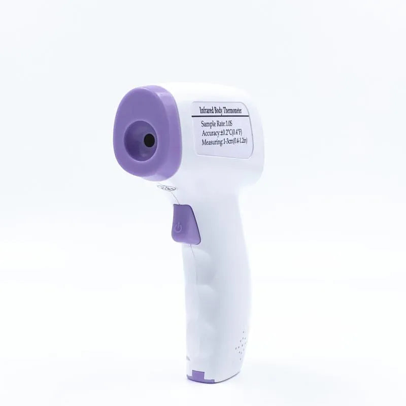 White digital thermometer with non-contact temperature measurement capability