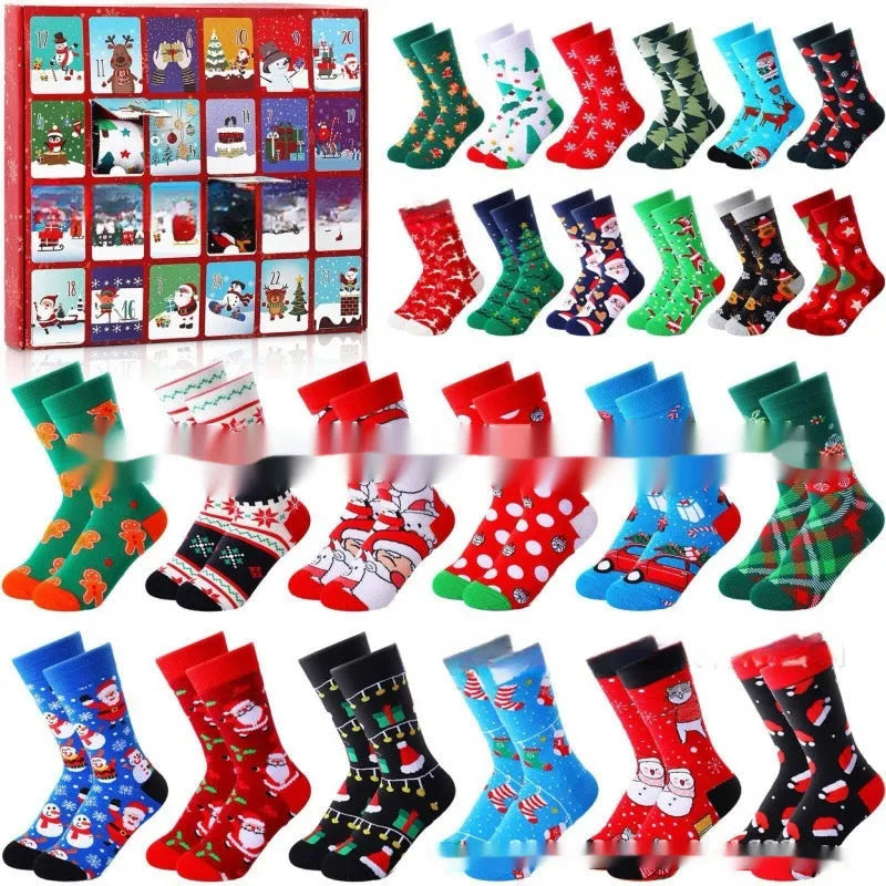 Miniature resin Christmas stocking figurine from blind box collection for holiday decorations
