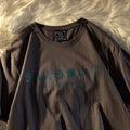 Loose fit cotton short sleeve t-shirt in black, white or dark grey with plain letter pattern