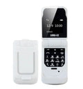 Mini flip phone in six colours with small screen and flip cover design