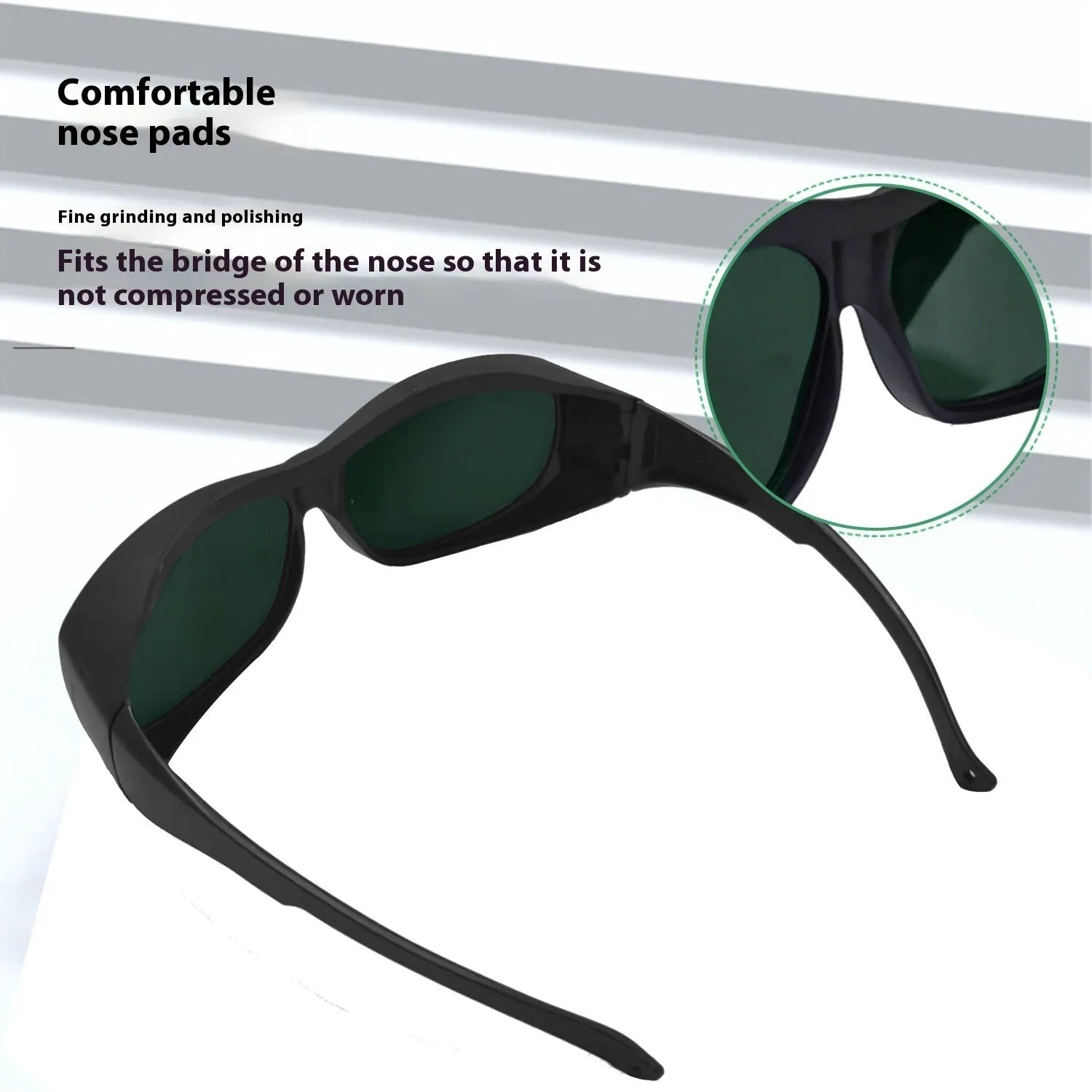 Photon skin rejuvenation laser protection goggles with polycarbonate lenses for 200-2000nm wavelength filtration