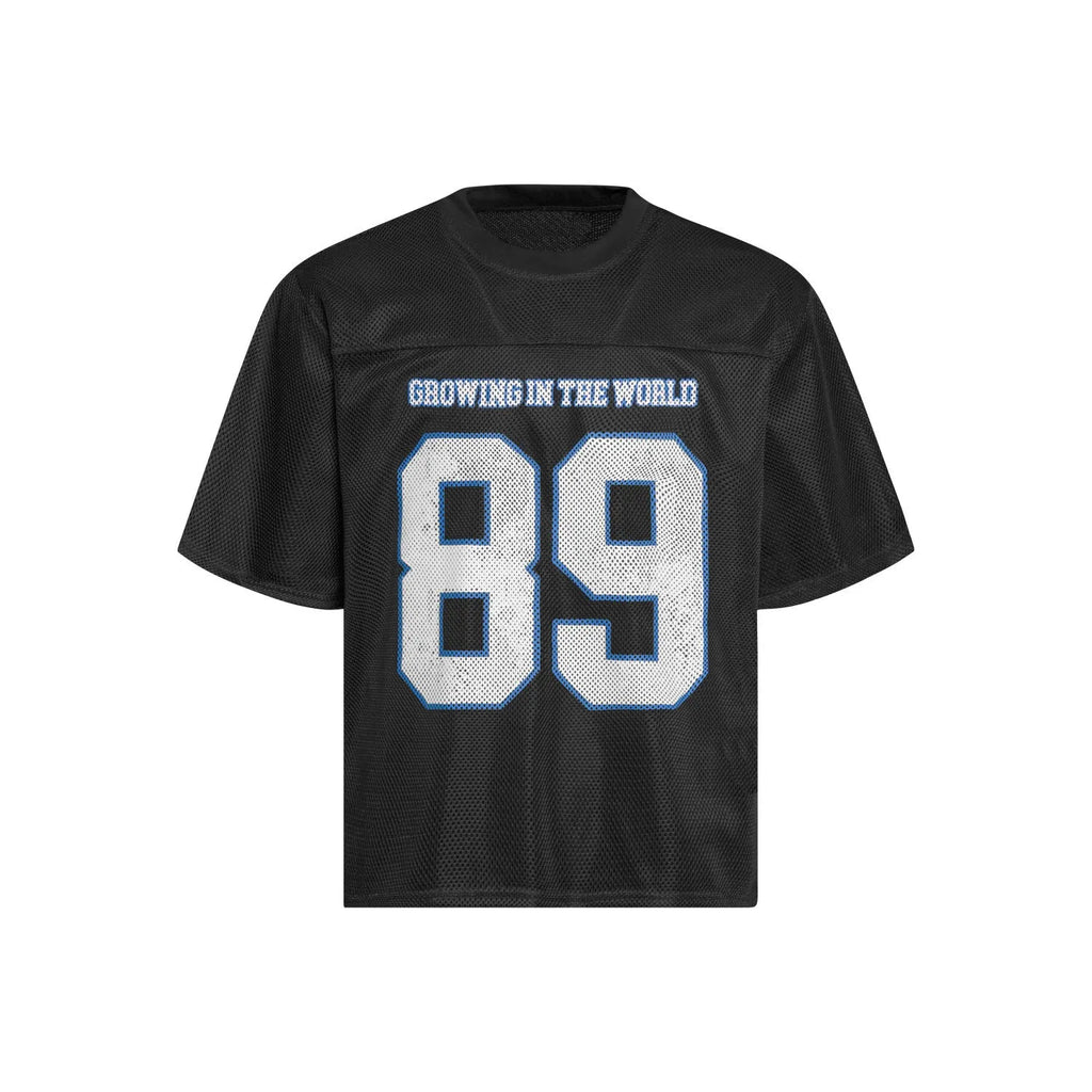 Alphanumeric print loose-fitting casual t-shirt in black and white colour options
