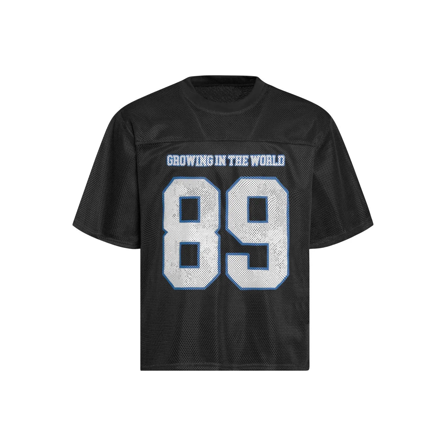 Alphanumeric print loose-fitting casual t-shirt in black and white colour options