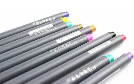 10-piece set of 0.38mm hook line pens for architectural drafting and technical design work