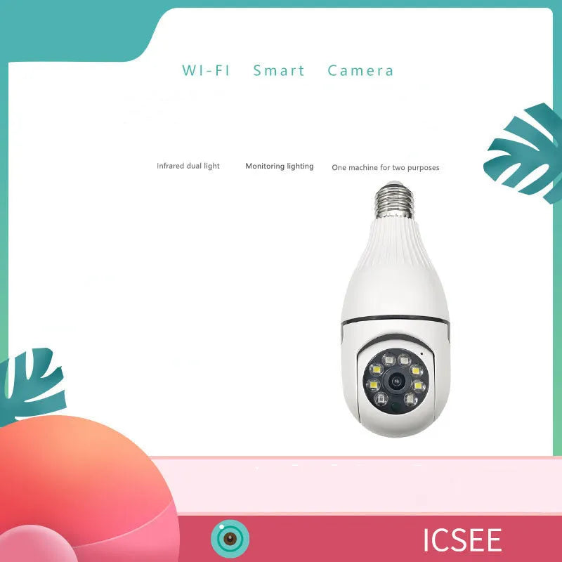 Minions-themed wireless IP security camera with wide-angle lens on a white background