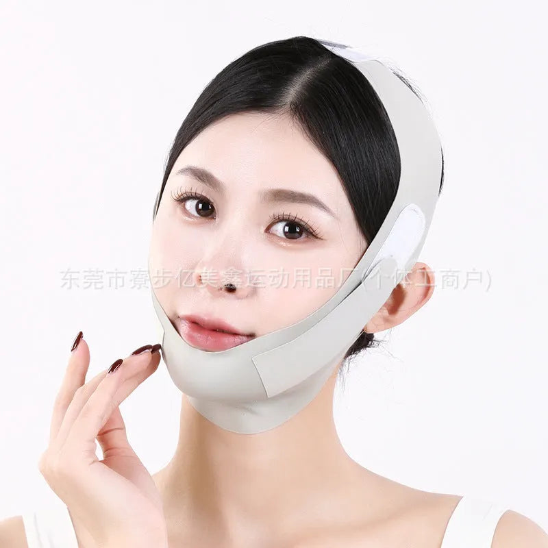 Small V face shaping mask with 9.0 graphene fabric in green and purple colour options