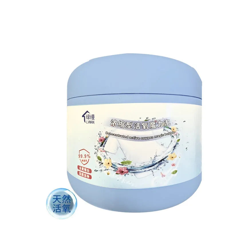 400g bottle of active oxygen bleach powder for laundry stain removal