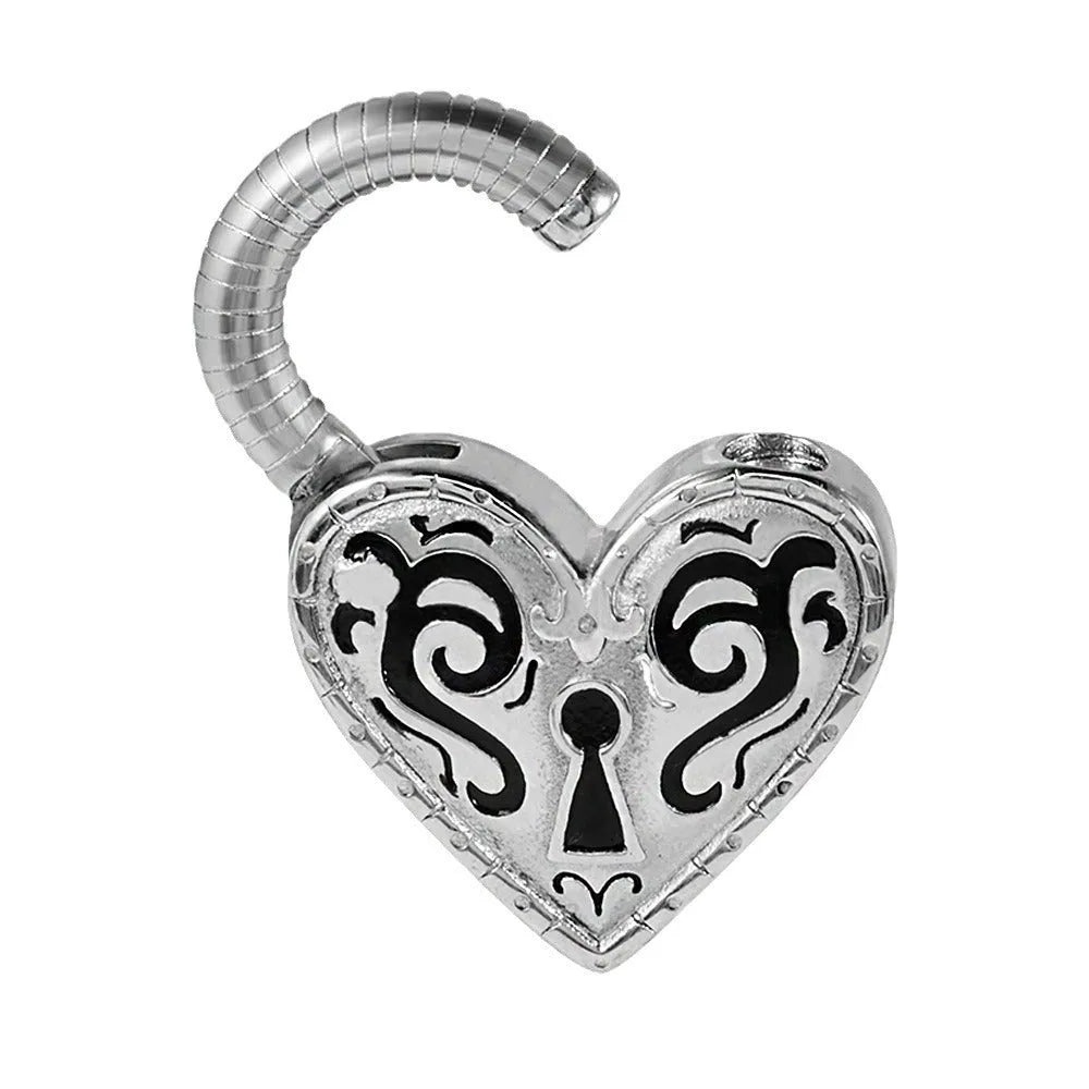 Heart-shaped stainless steel stud earrings with electroplated gold colour finish