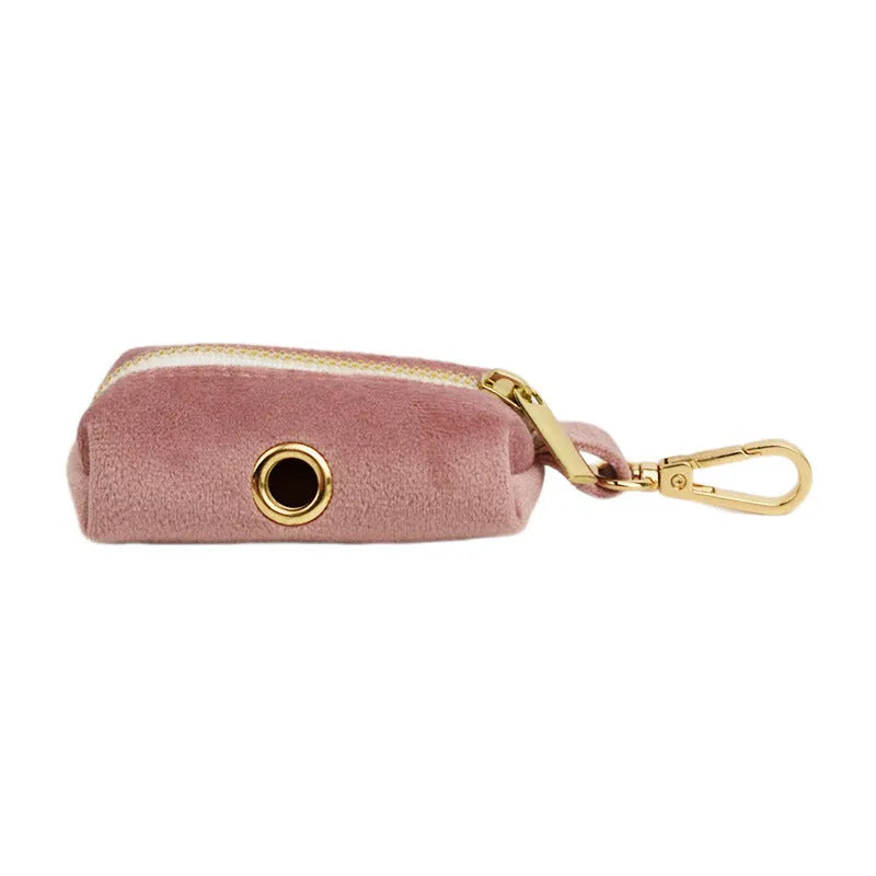 Light purple pink velvet dog collar pet accessories set with multiple style options