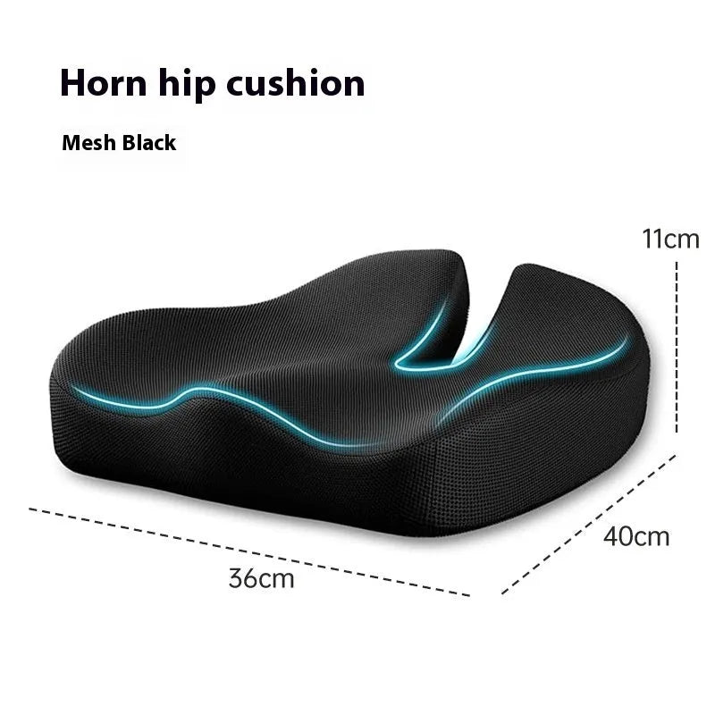 Memory foam office chair cushion with lumbar support in 36x40x11cm size