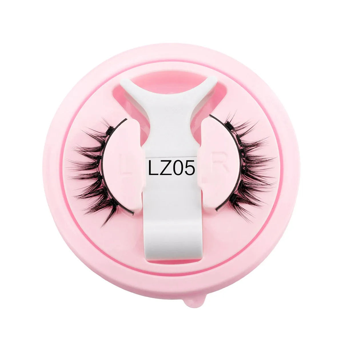 Reusable waterproof false eyelashes with glue-free application in artificial fibre
