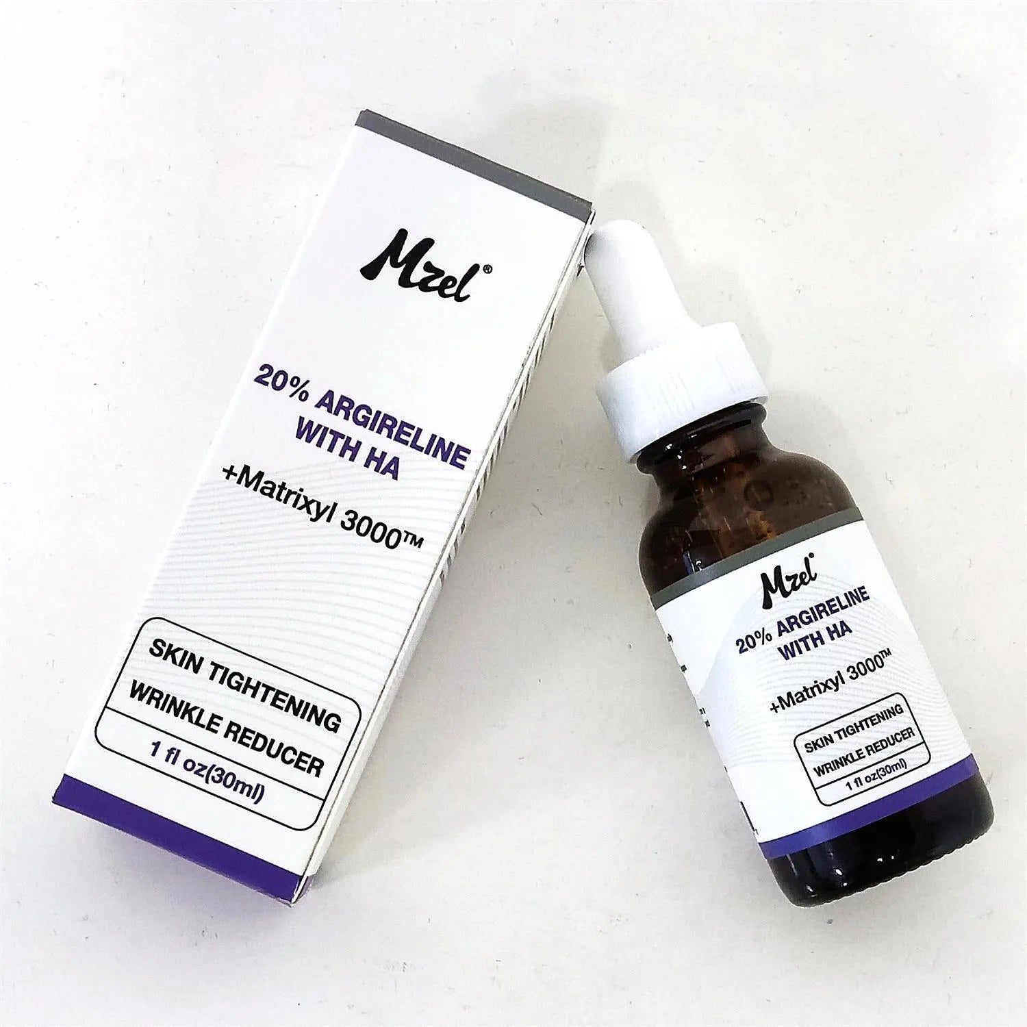 30ml bottle of six-peptide firming anti-wrinkle moisturising serum liquid