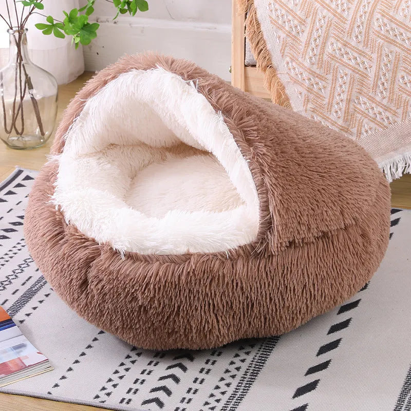 Waterproof semi-surrounded indoor dog kennel in a gradient colour, shown in a 50cm size.