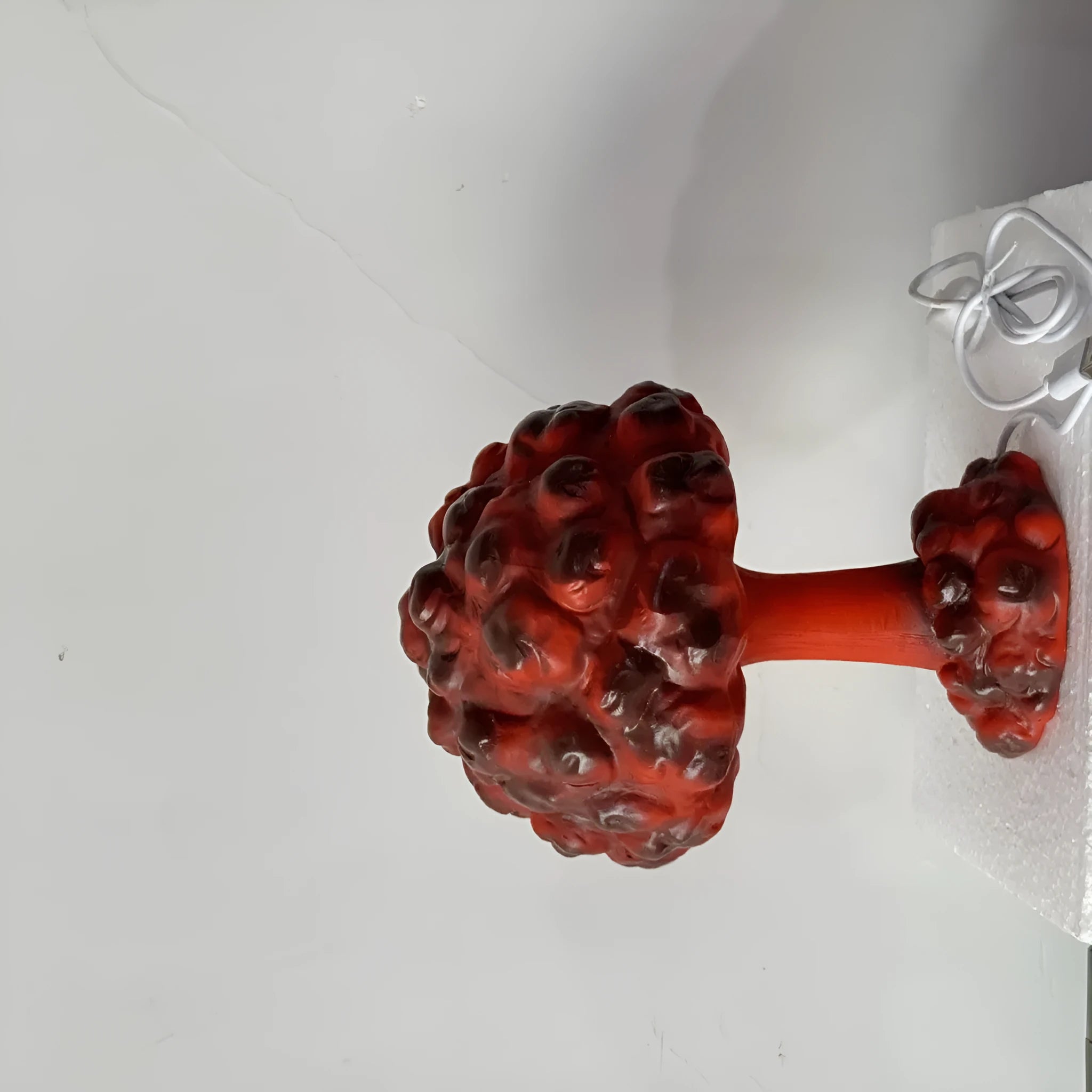 Modern art atomic bomb explosion mushroom cloud shaped table lamp with USB cable.