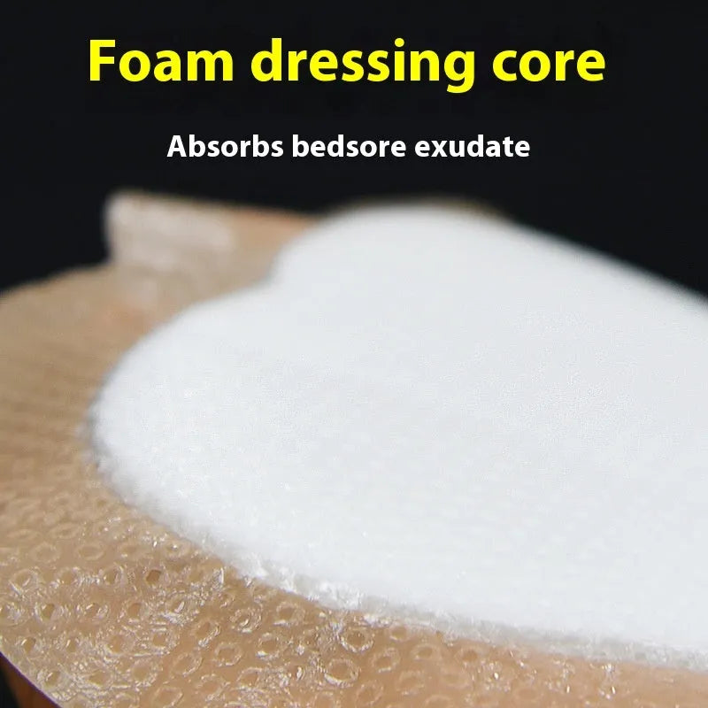 Large skin-colour silicone dressing sticker for pressure sore prevention and relief