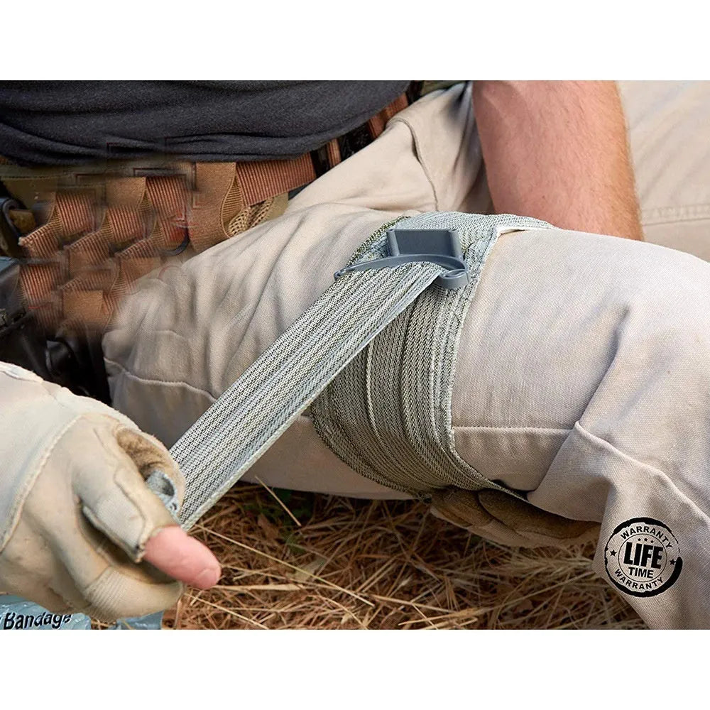 Tactical gauze tape hemostatic bandage for outdoor training in 10cm and 15cm sizes