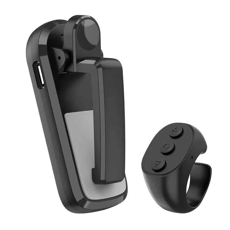 Wireless page turner remote control with clicker for e-readers and tablets in black, white, or pink colours.