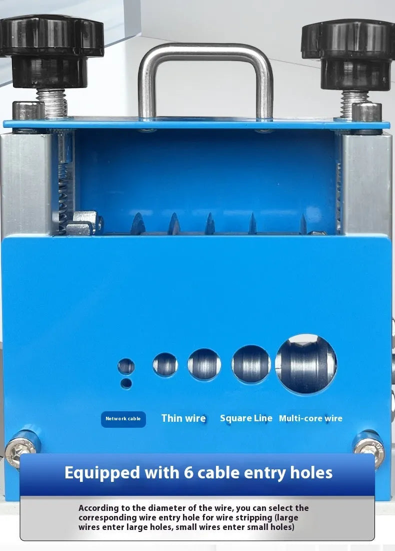 SD-017 manual wire stripping machine with compact 154mm length for 0.5-17mm diameter wires